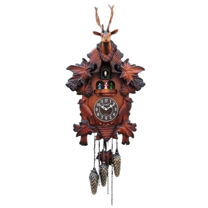 Resin Art Wall Clock - Cuckoo Wall Clock Solid Wood Clocks