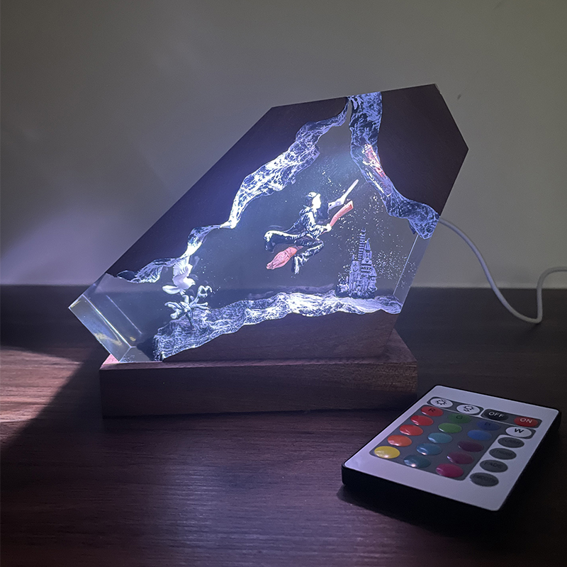 Wood Resin Epoxy Lamp Wizard B - Resin Artist recension och pris