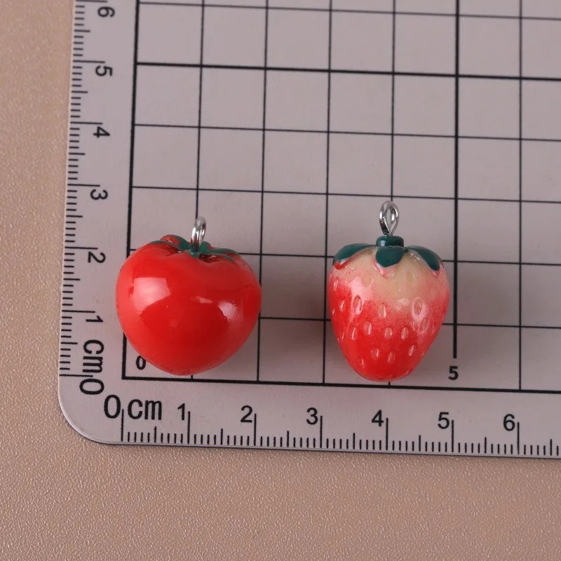 10 Pieces Realistic 3D Strawbe - Resin Art Diy recension och pris